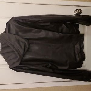 Levi Strauss Hooded Leather Jacket